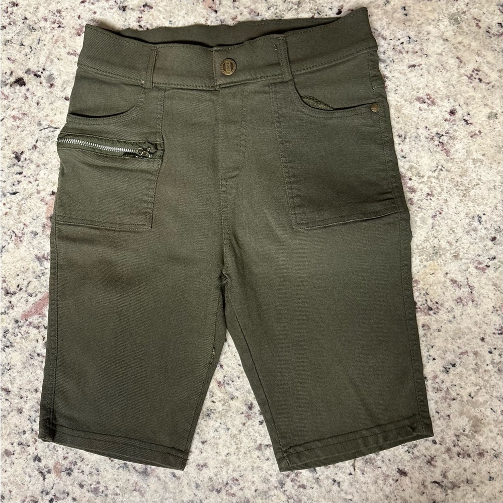 Bae City Green Bermuda Shorts